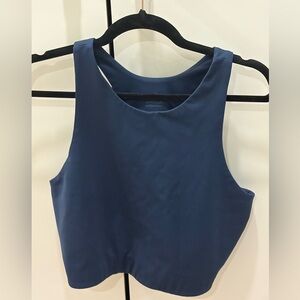 Girlfriend Collective Dylan Tank Bra in Midnight